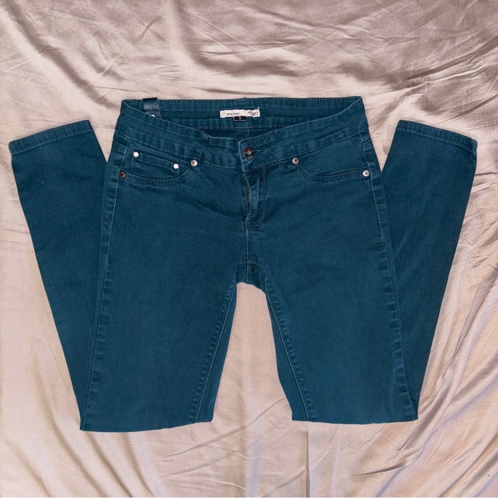 YMI Jeans Women’s Size 5 28x27 Dark Teal Skinny Jeans